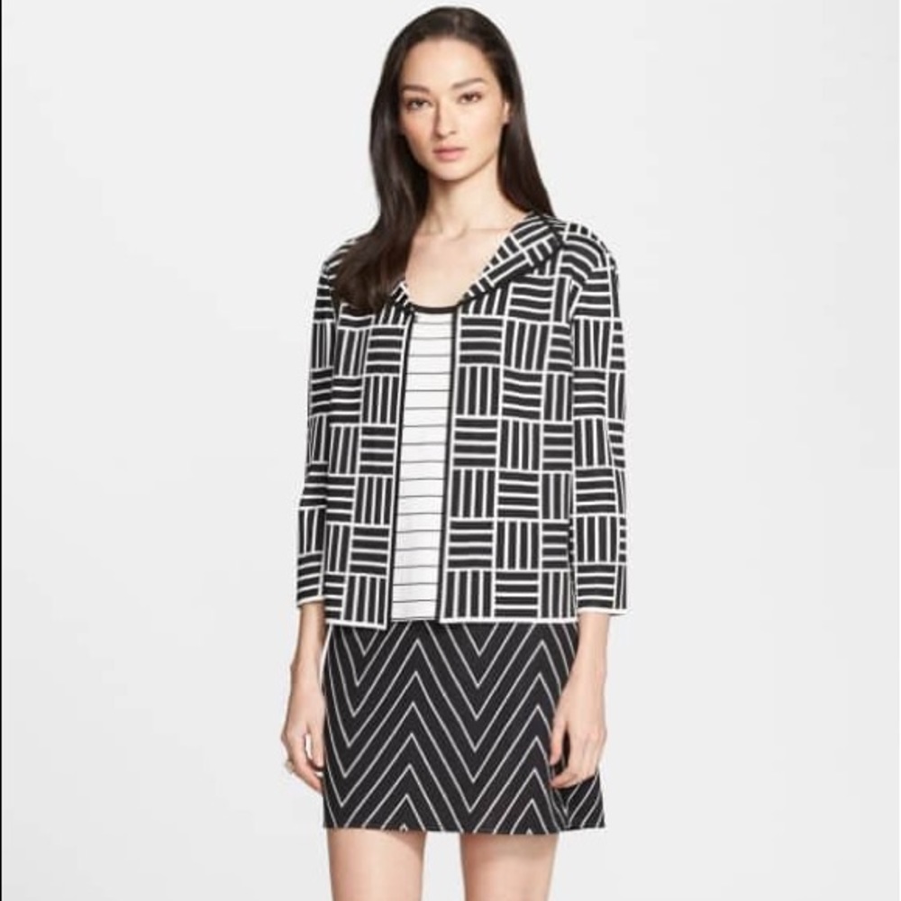 SOLD St. John Collection Basket Weave Wool Jacket